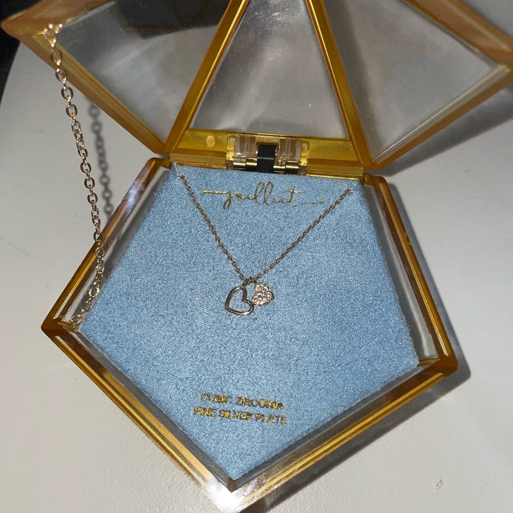 Heart necklace. Silver